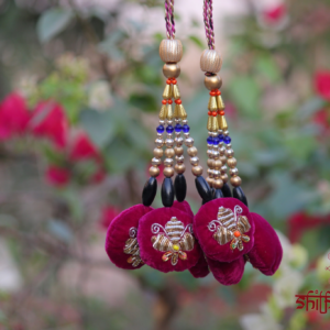 Gulnaar Shahi Latkan Set with Multicolor Beads & Zari Work (Premium Ethnic Accessory)